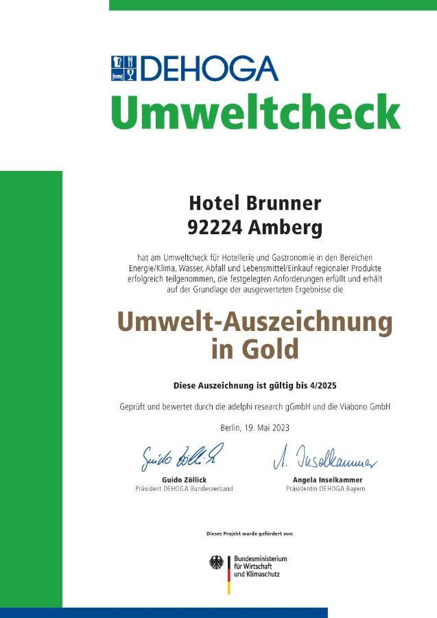 Hotel Brunner Amberg Luaran gambar